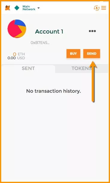 نحوه ارسال و دریافت اتریوم در کیف پول متامسک‌ MetaMask‌