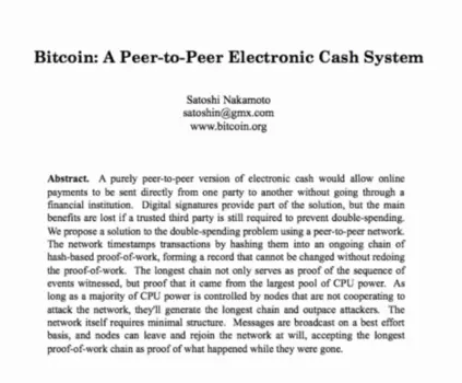 نامه سفید ساتوشی - بیت کوین چیست؟
